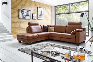 Polstergarnitur Bezug Leder Z22225 - mit Relaxfunktion