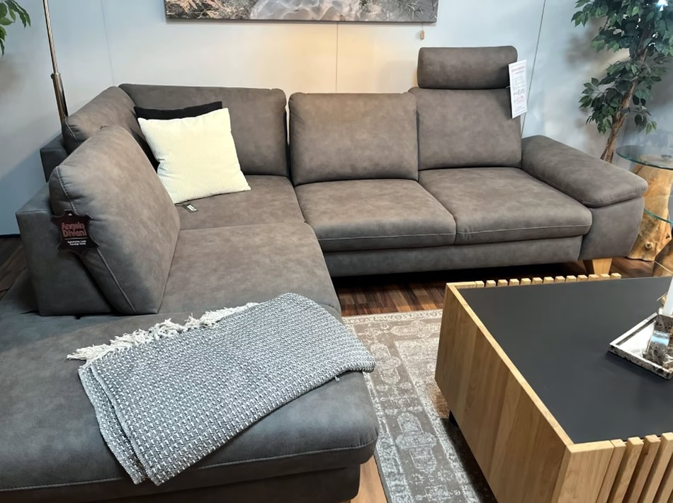 Wohnlandschaft Polsterecke Sofa mit Sitztiefenverstellung