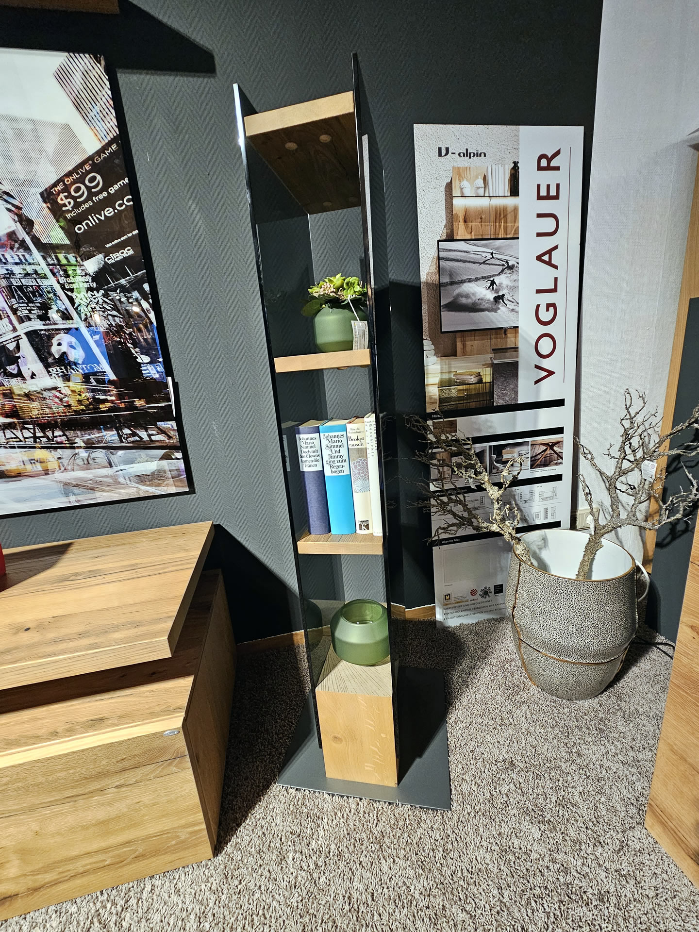 Voglauer Regal mit Glasseite V-Alpin